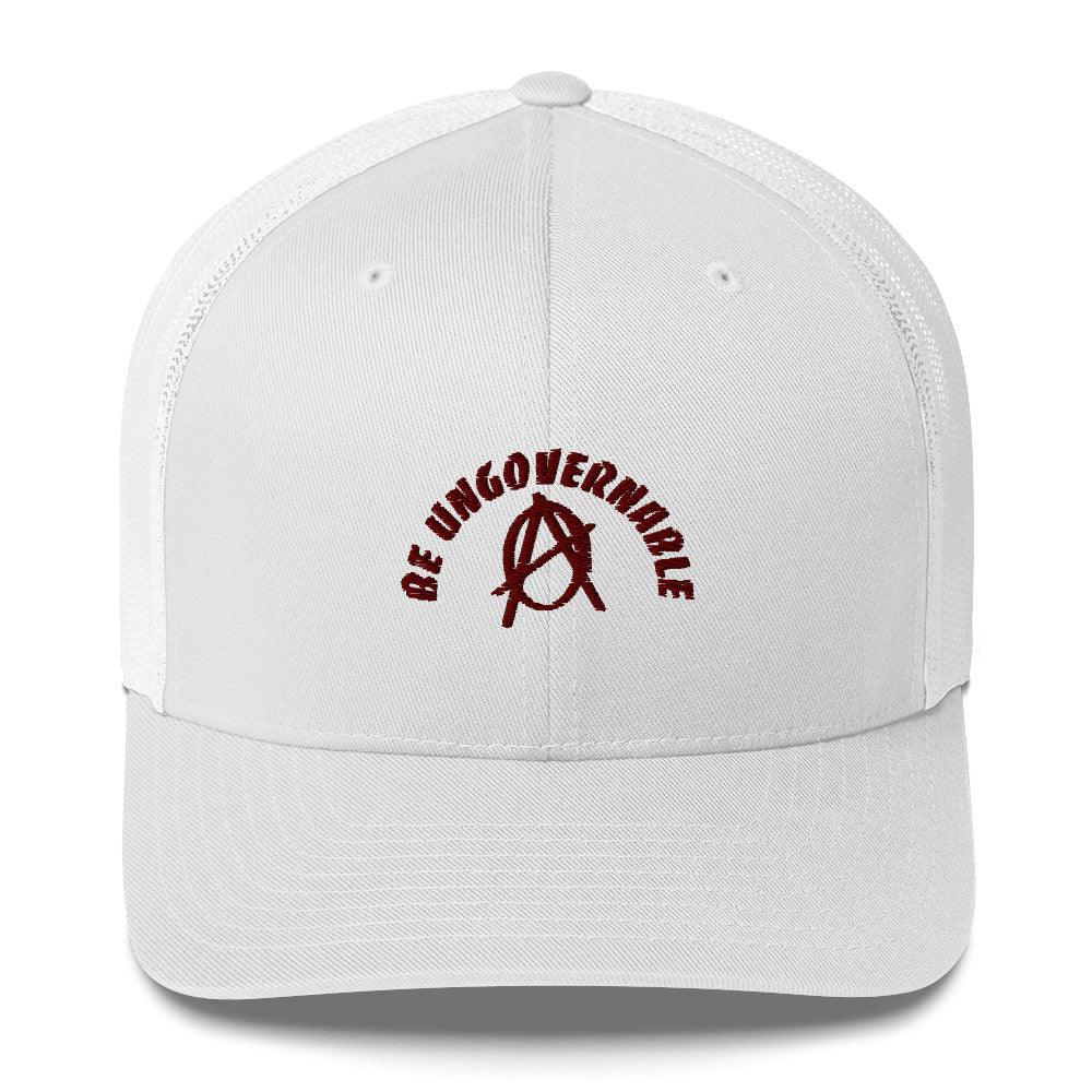 Anarchy Wear "Be Ungovernable" Red Trucker Cap - AnarchyWear