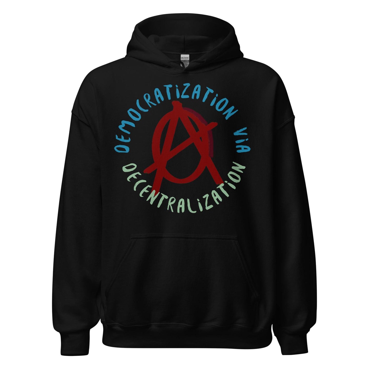 Anarchy Wear Red "Decentralization" Hoodie - AnarchyWear