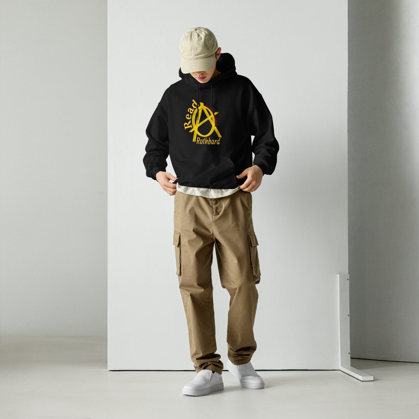 Anarchy Wear Gold "Read Rothbard" Hoodie