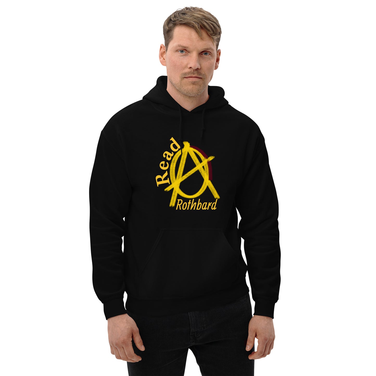 Anarchy Wear Gold "Read Rothbard" Hoodie