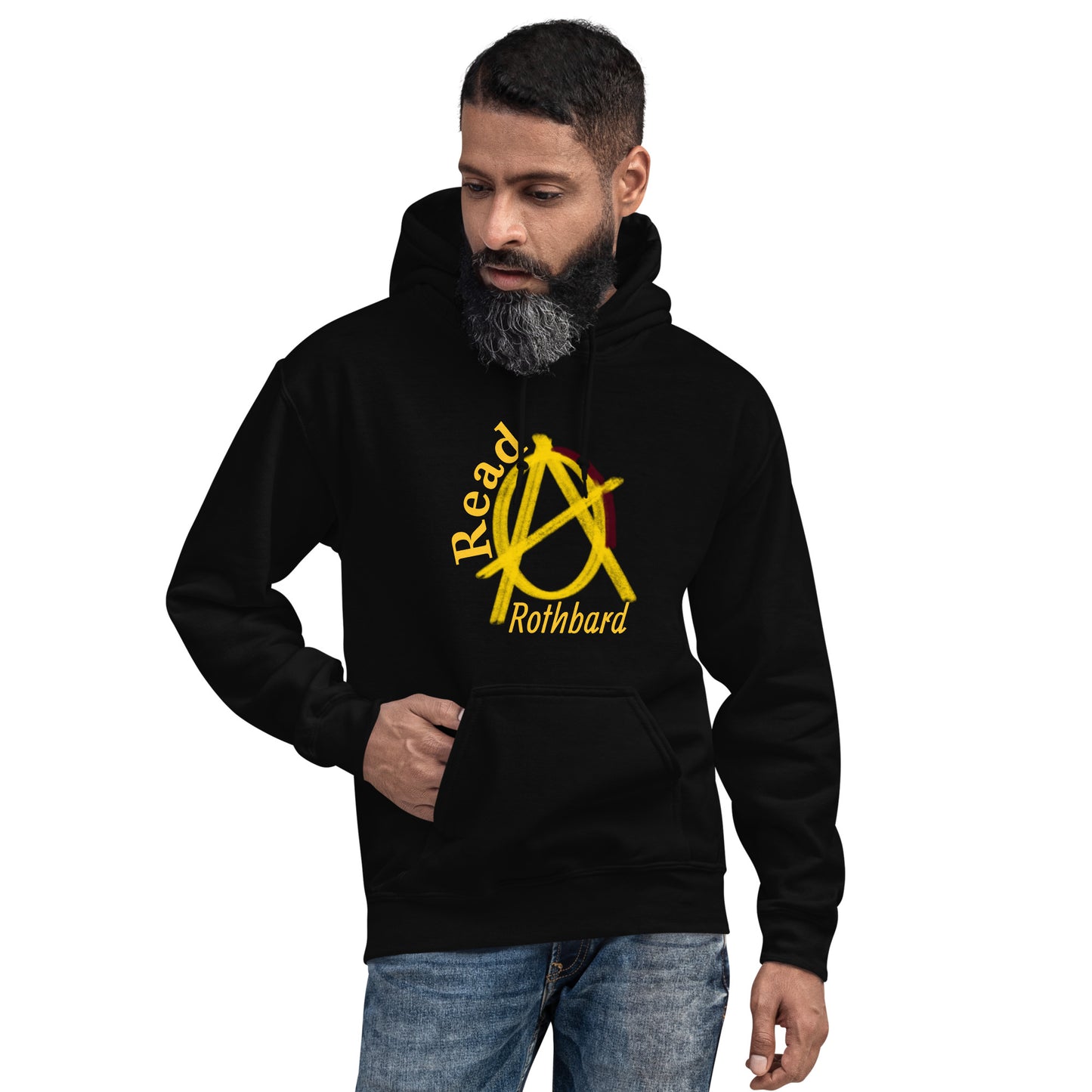 Anarchy Wear Gold "Read Rothbard" Hoodie
