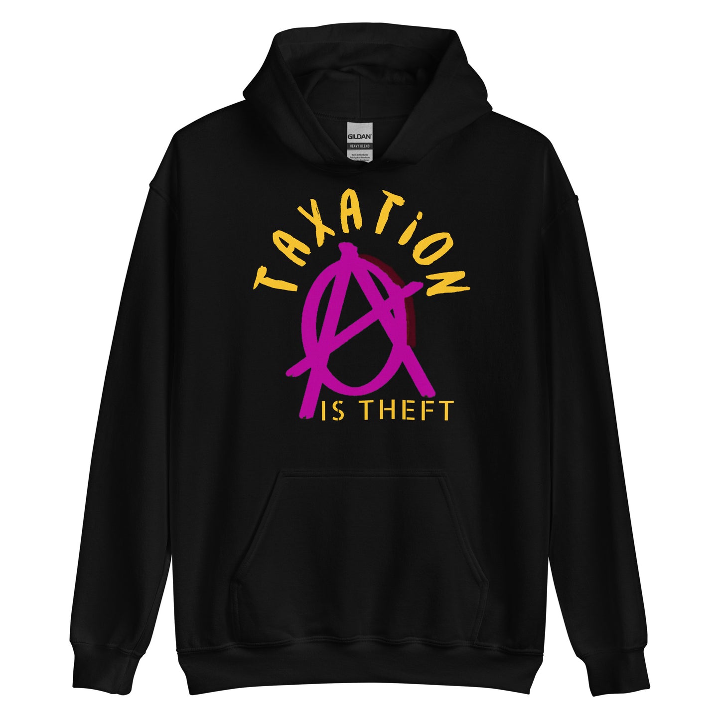 Anarchy Wear Pink "Taxation Is Theft" Hoodie