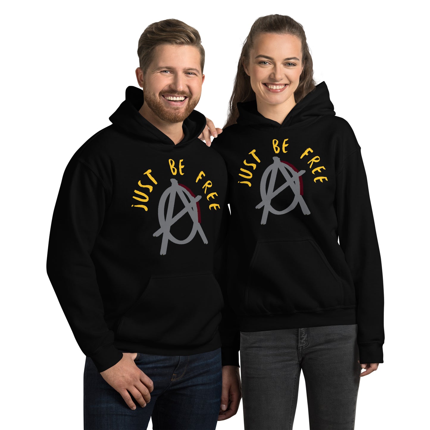 Anarchy Wear Agora Grey "Just Be Free" Hoodie