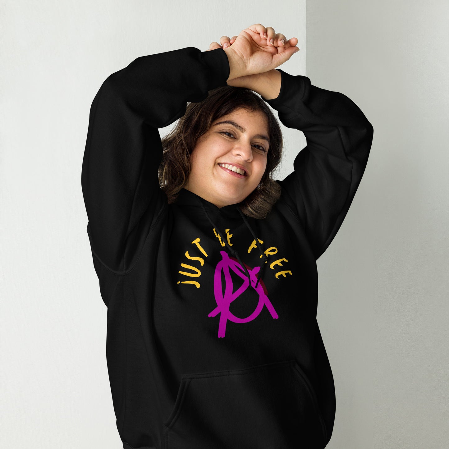 Anarchy Wear Pink "Just Be Free" Hoodie