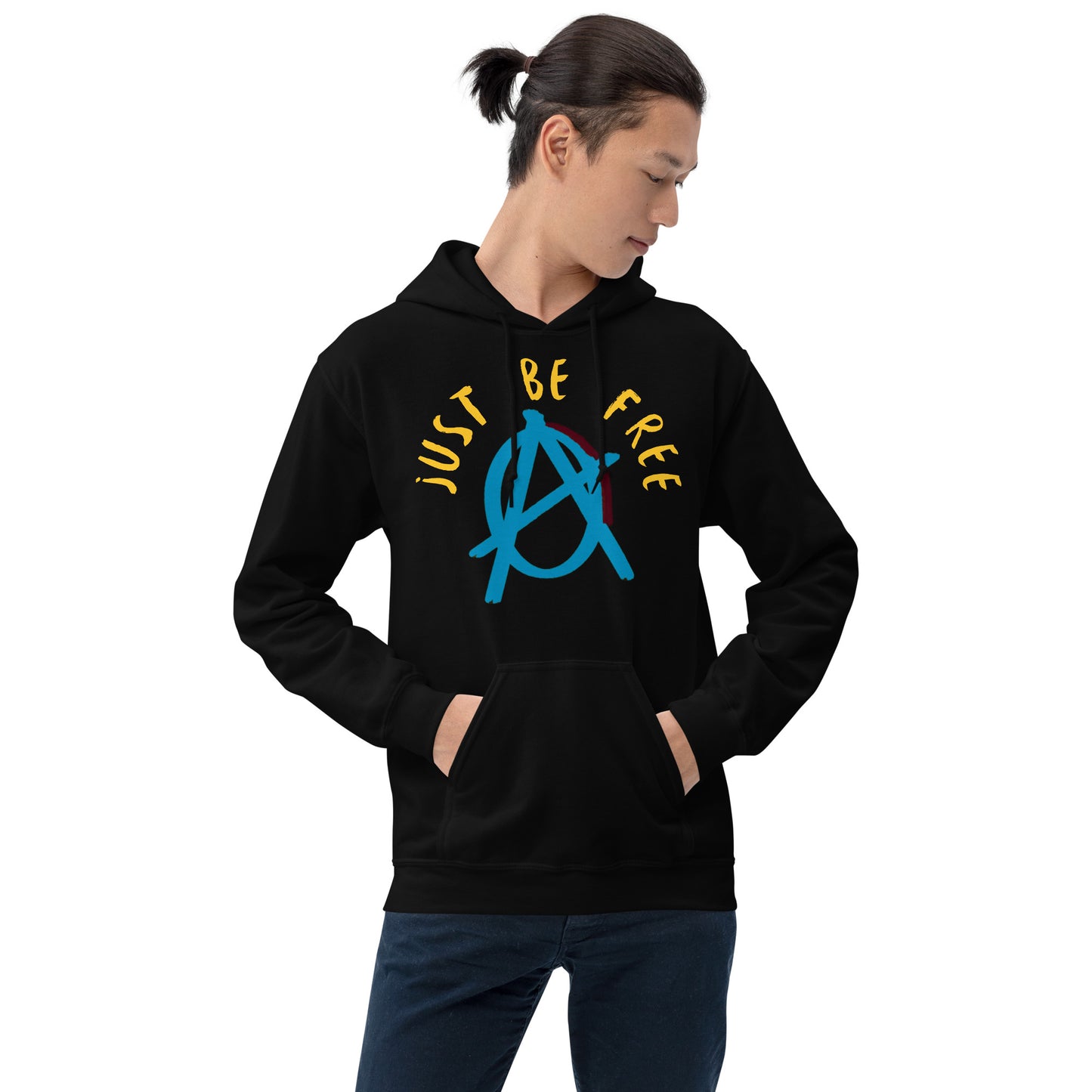 Anarchy Wear Blue "Just Be Free" Hoodie