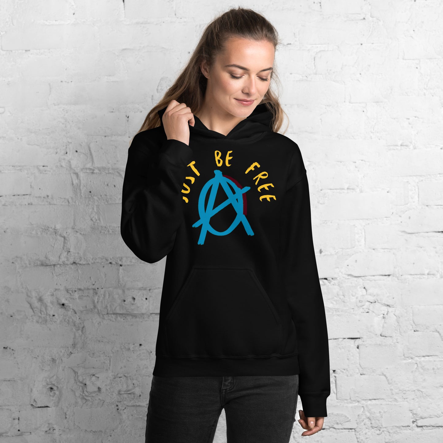 Anarchy Wear Blue "Just Be Free" Hoodie
