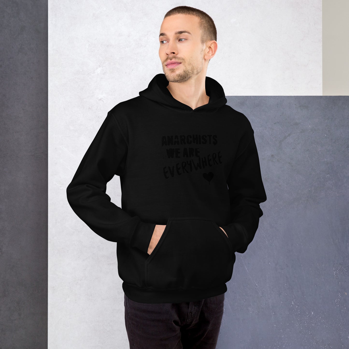 Anarchy Wear "We Are Every Where" Black Unisex Hoodie