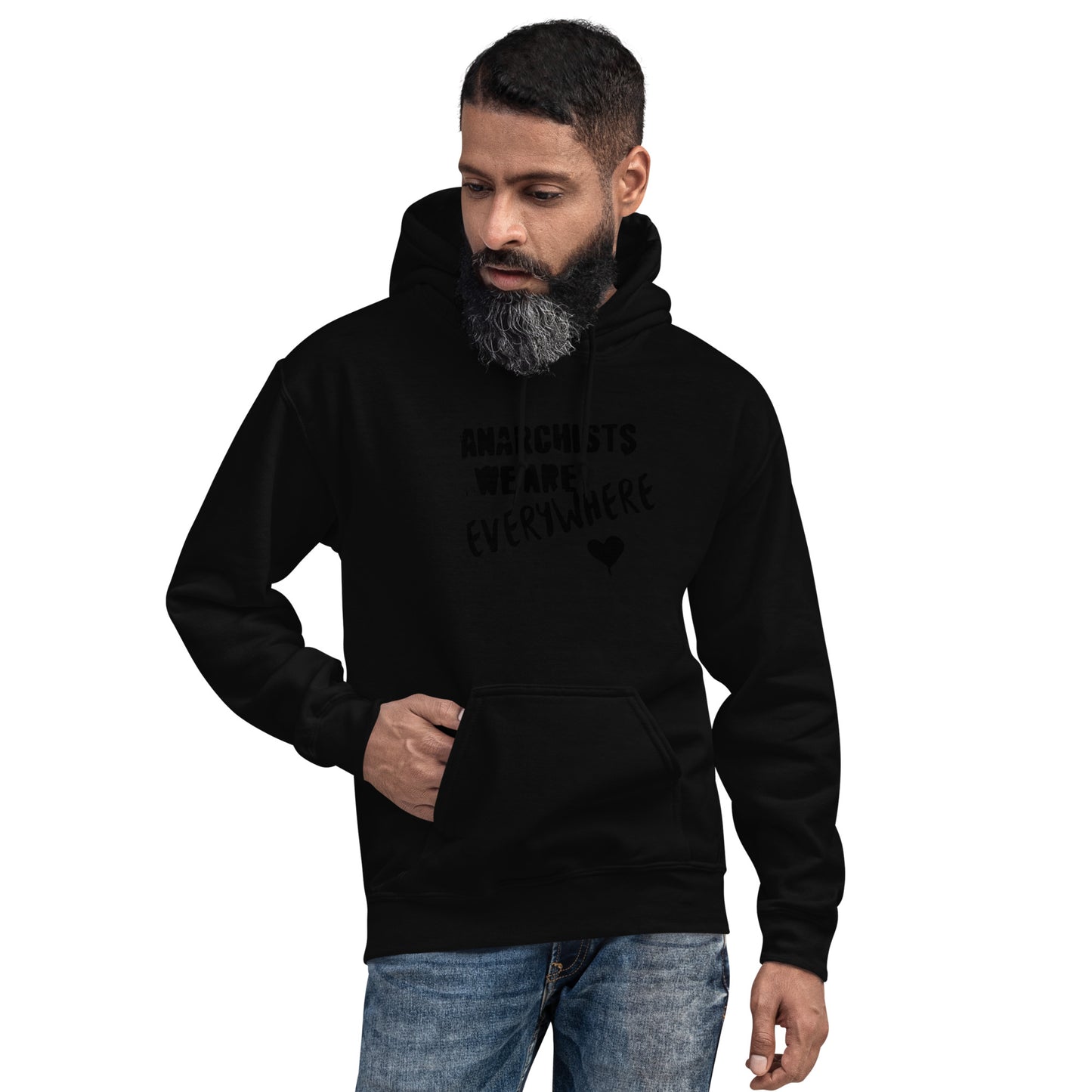 Anarchy Wear "We Are Every Where" Black Unisex Hoodie