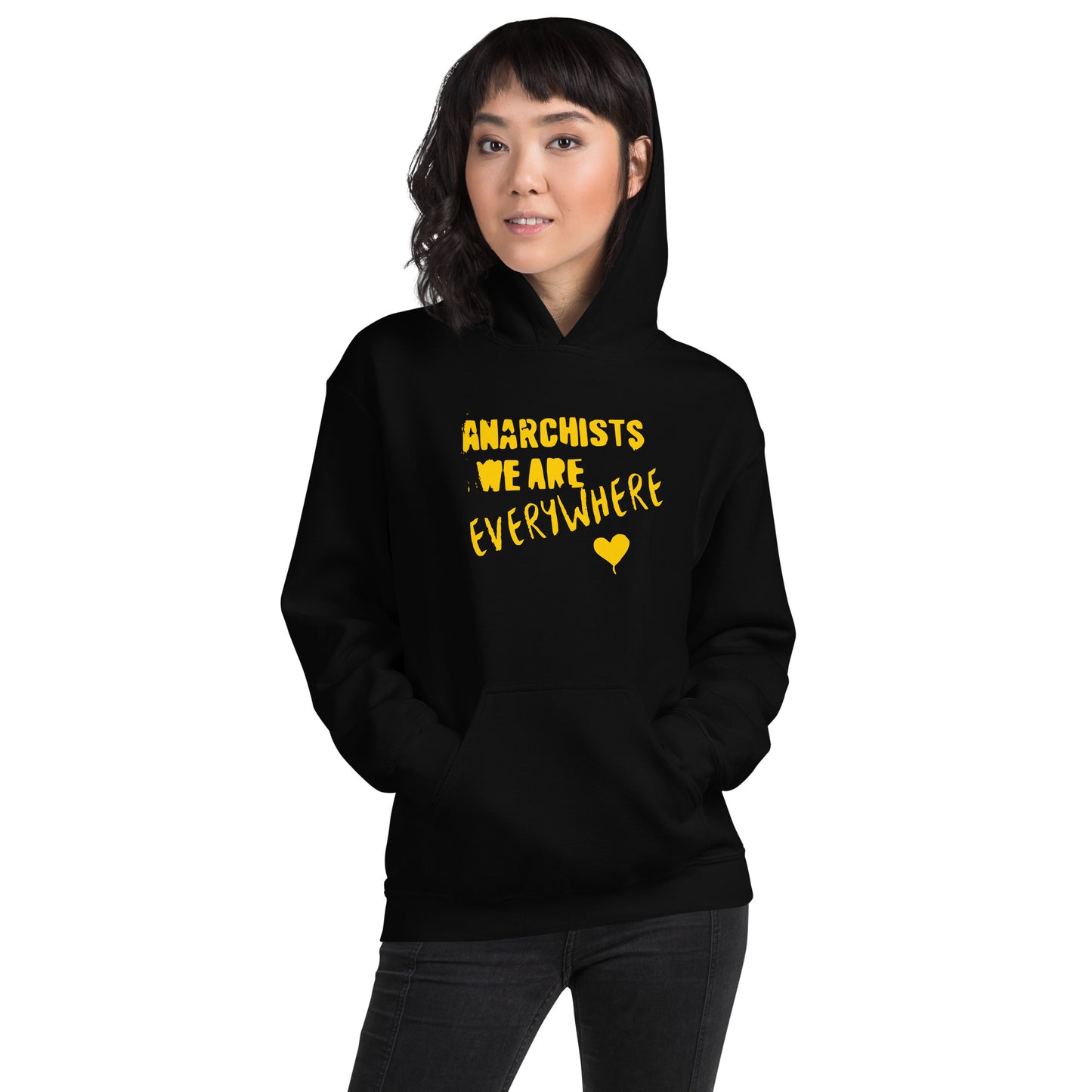 Anarchy Wear "We Are Every Where" Gold Unisex Hoodie