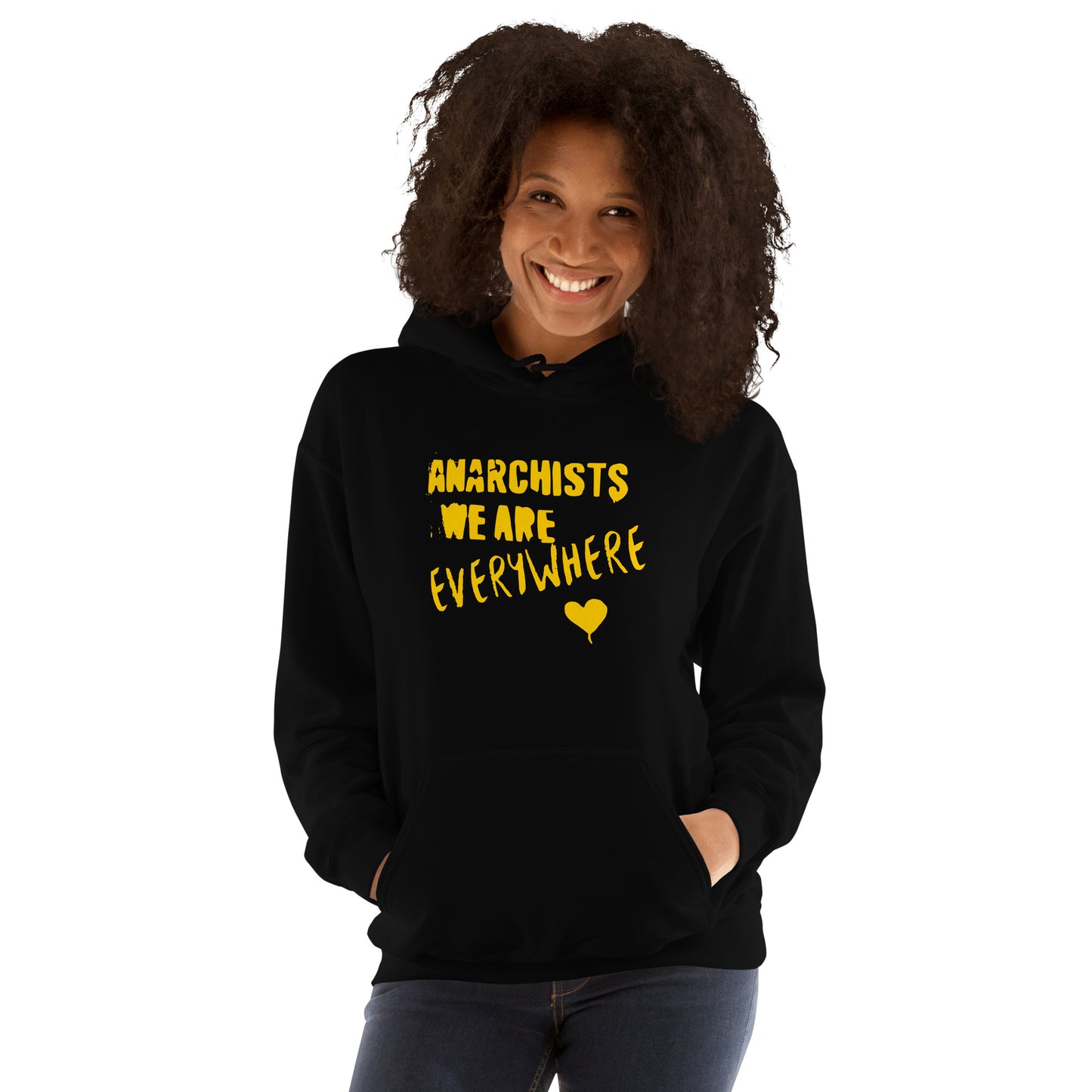 Anarchy Wear "We Are Every Where" Gold Unisex Hoodie