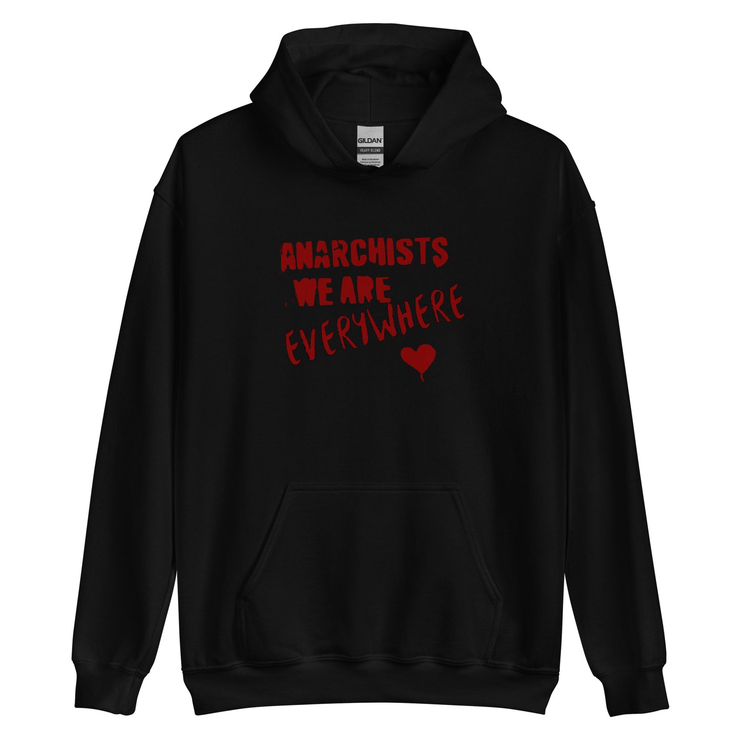 Anarchy Wear "We Are Every Where" Red Unisex Hoodie