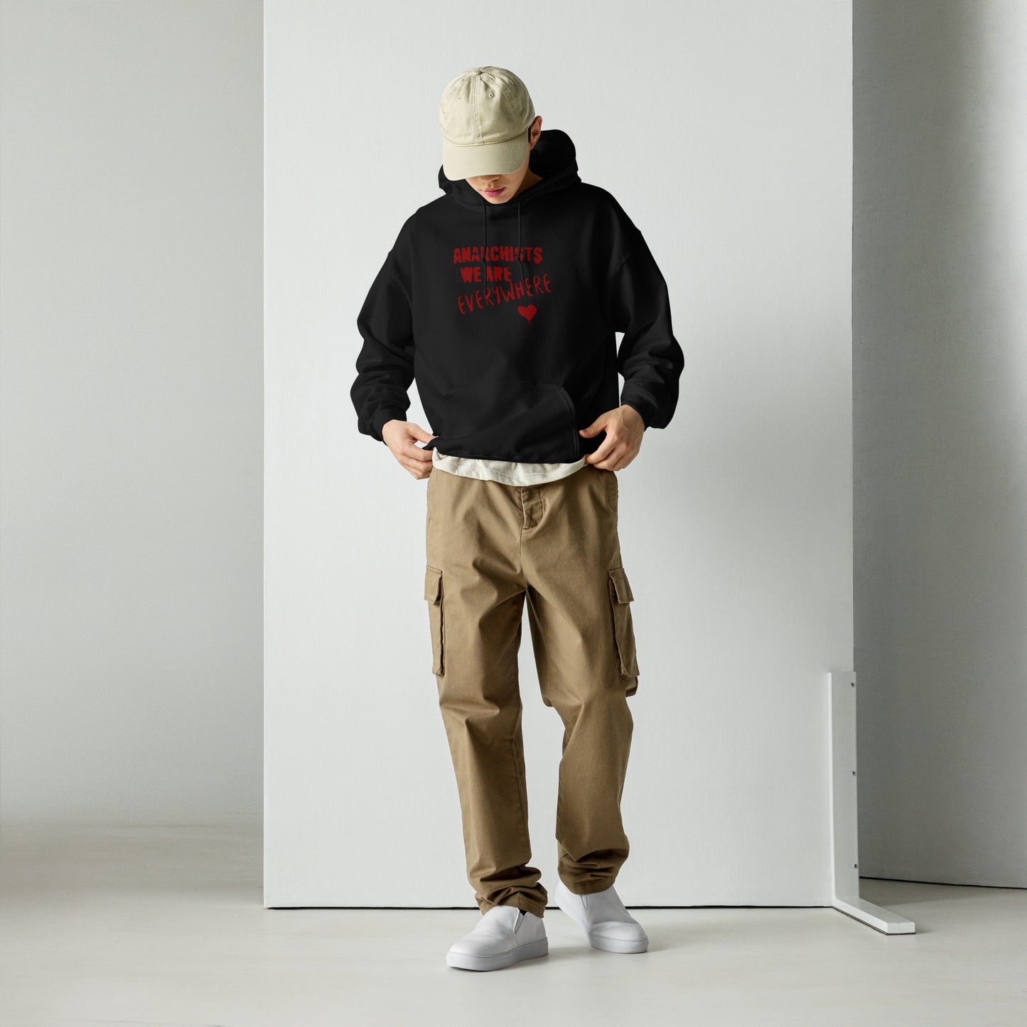 Anarchy Wear "We Are Every Where" Red Unisex Hoodie