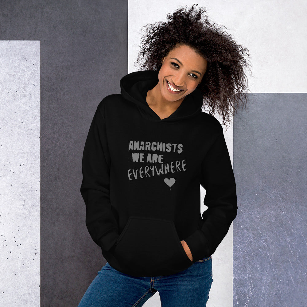 Anarchy Wear "We Are Every Where" Agora Grey Unisex Hoodie