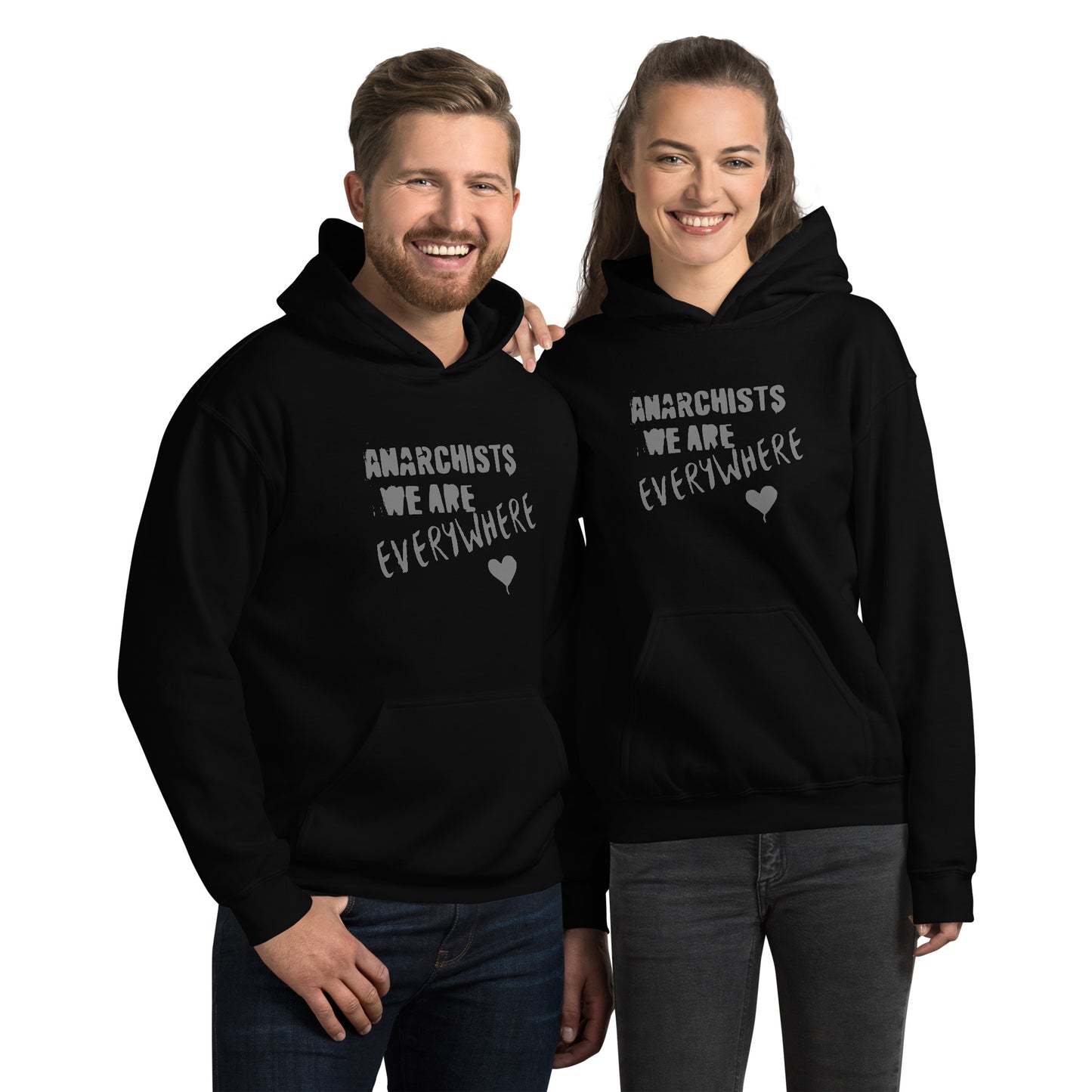 Anarchy Wear "We Are Every Where" Agora Grey Unisex Hoodie