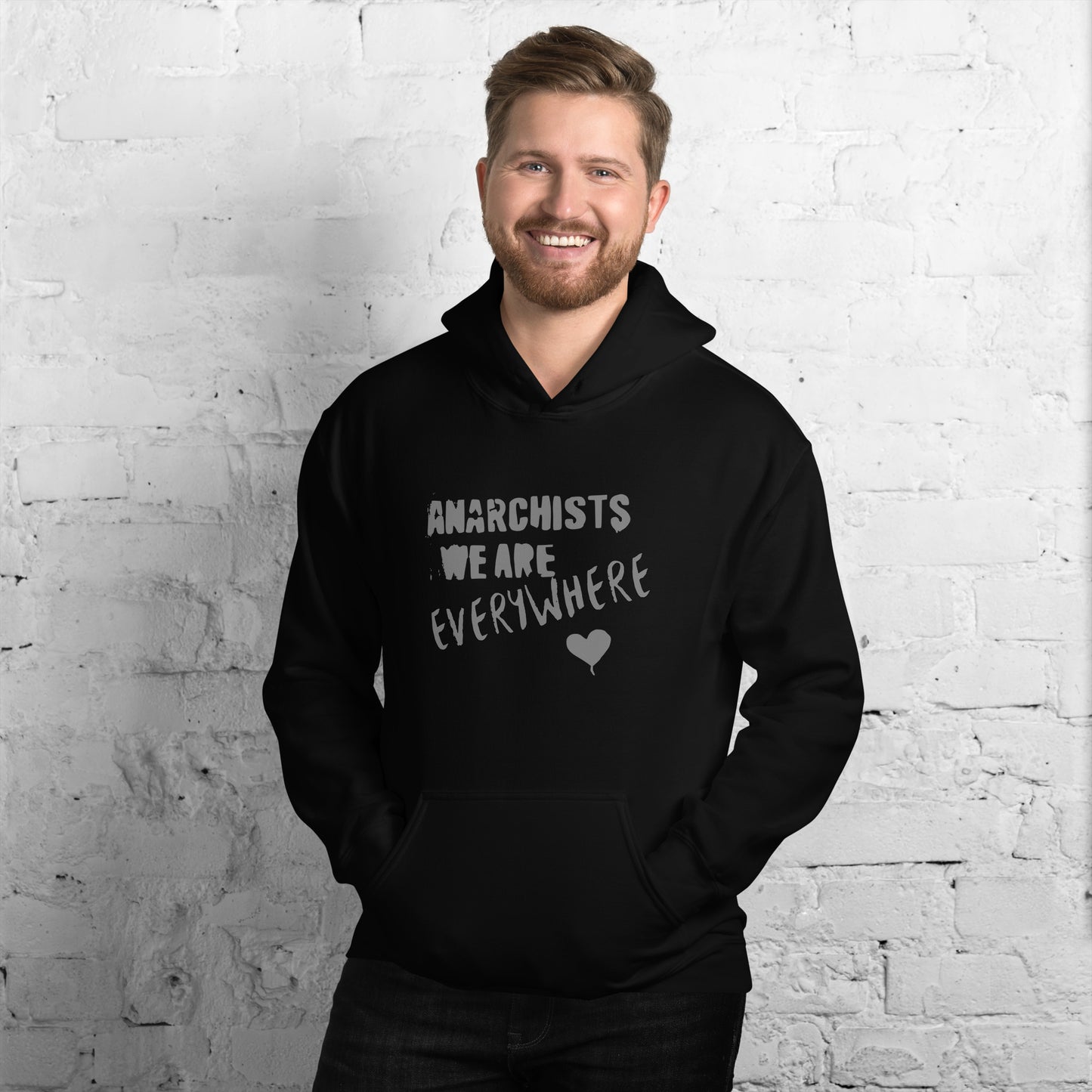 Anarchy Wear "We Are Every Where" Agora Grey Unisex Hoodie