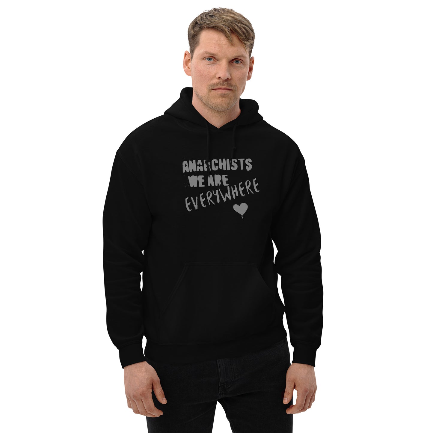 Anarchy Wear "We Are Every Where" Agora Grey Unisex Hoodie