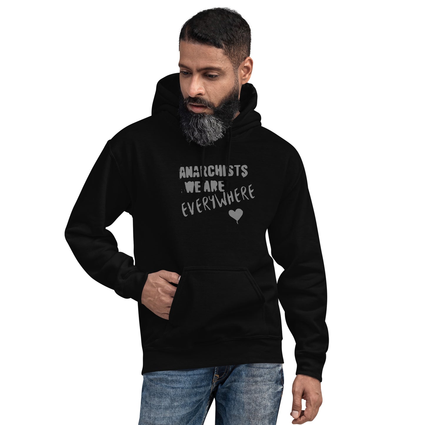 Anarchy Wear "We Are Every Where" Agora Grey Unisex Hoodie