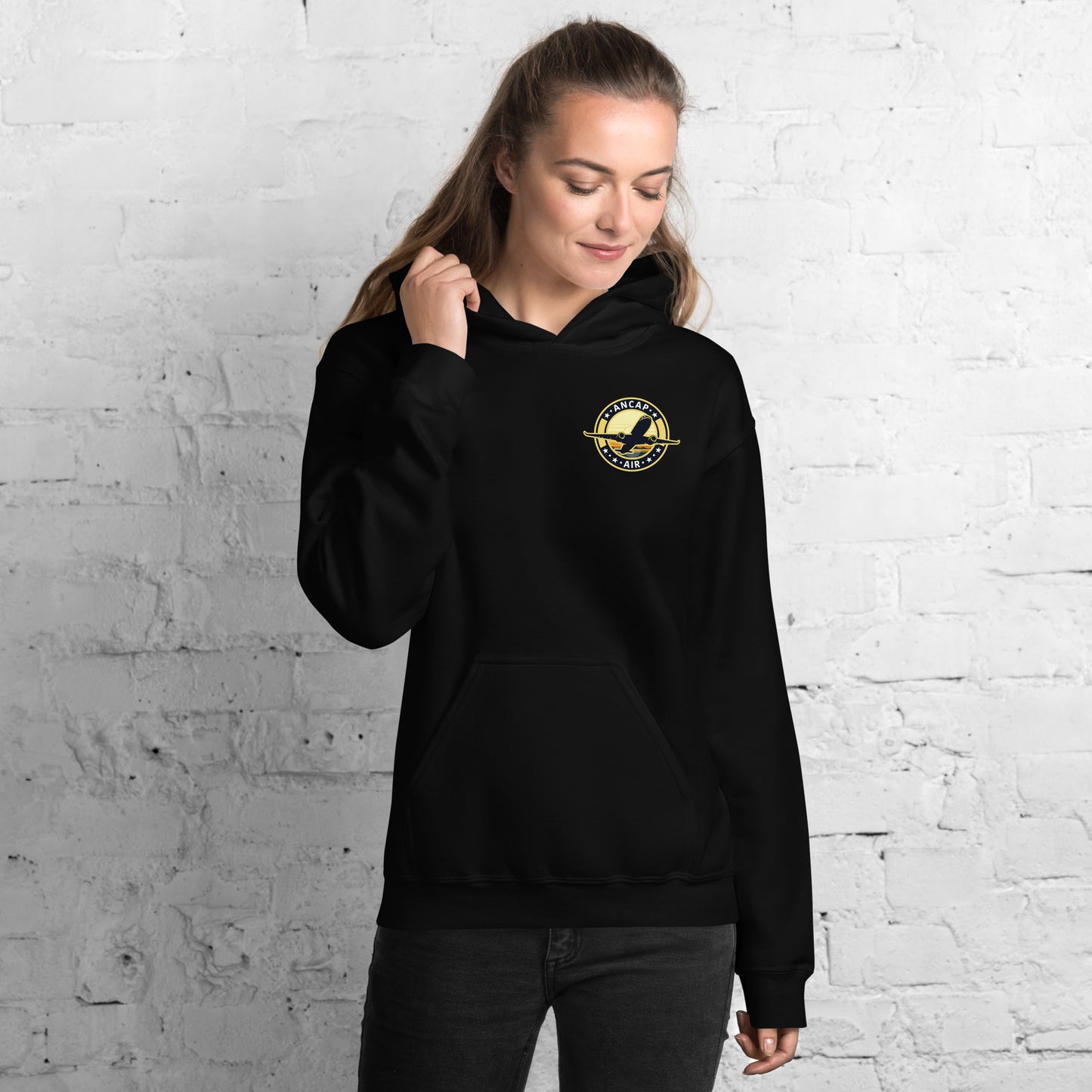 AnCap Air Official Small Logo Unisex Hoodie