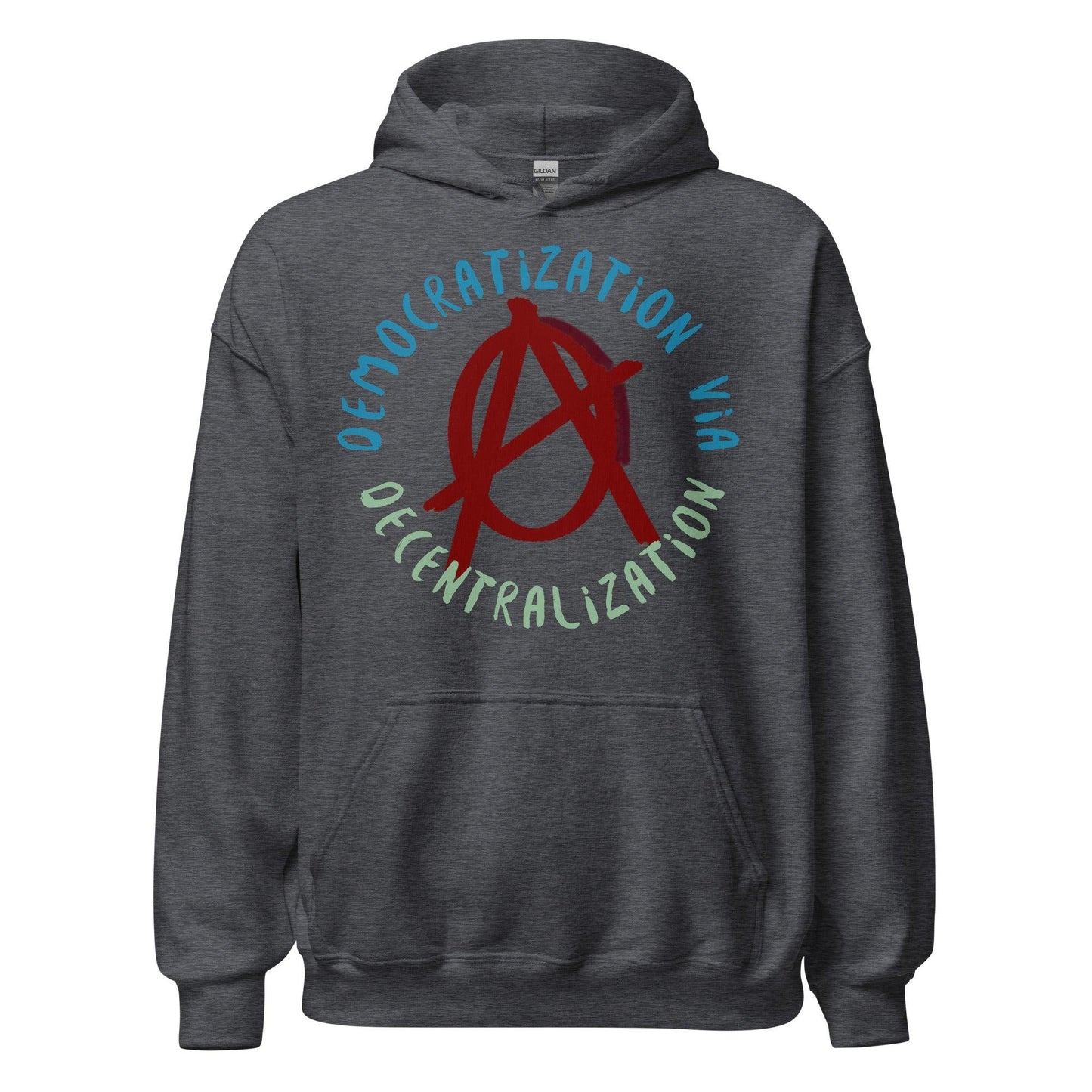 Anarchy Wear Red "Decentralization" Hoodie - AnarchyWear
