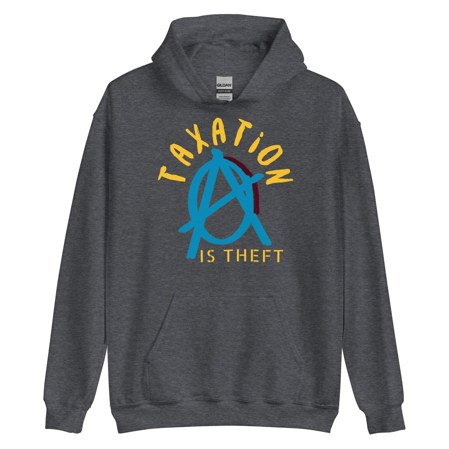 Anarchy Wear Blue "Taxation Is Theft" Hoodie