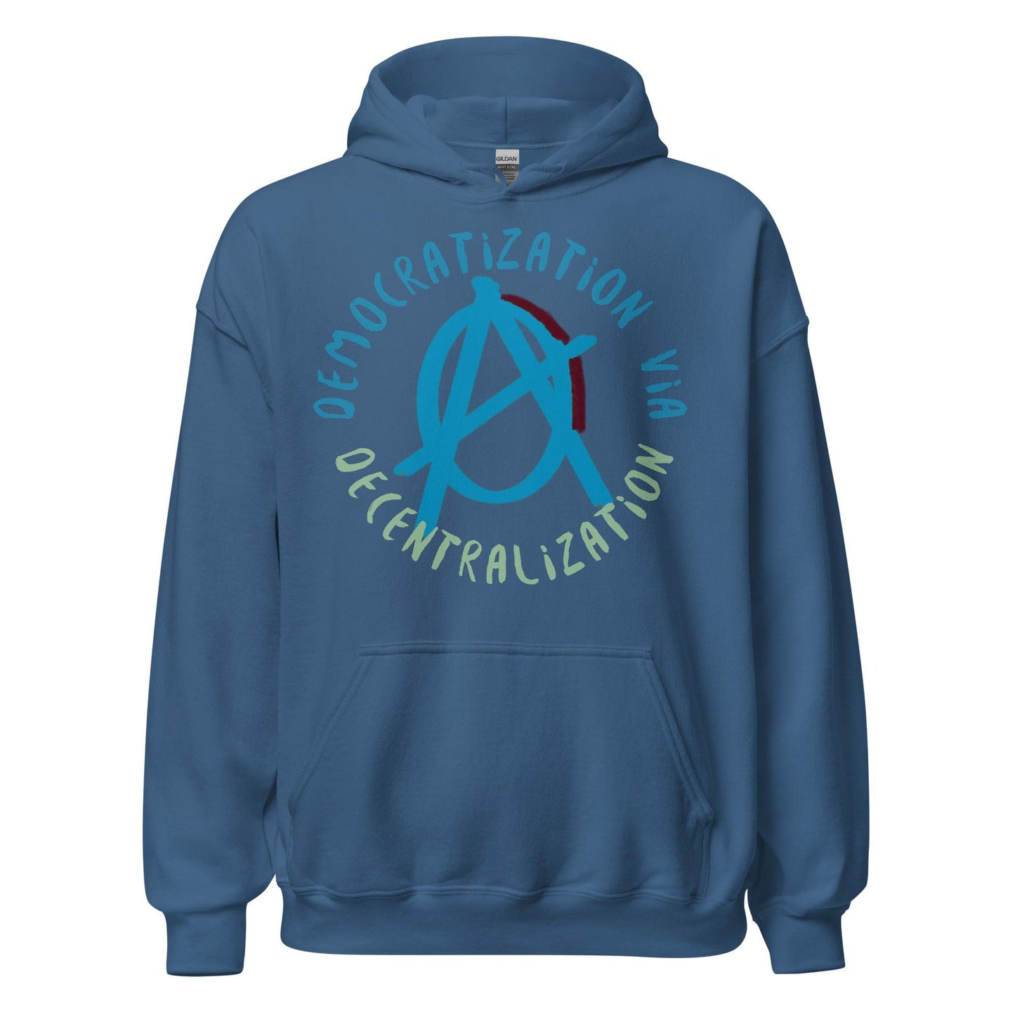 Anarchy Wear Blue "Decentralization" Hoodie - AnarchyWear