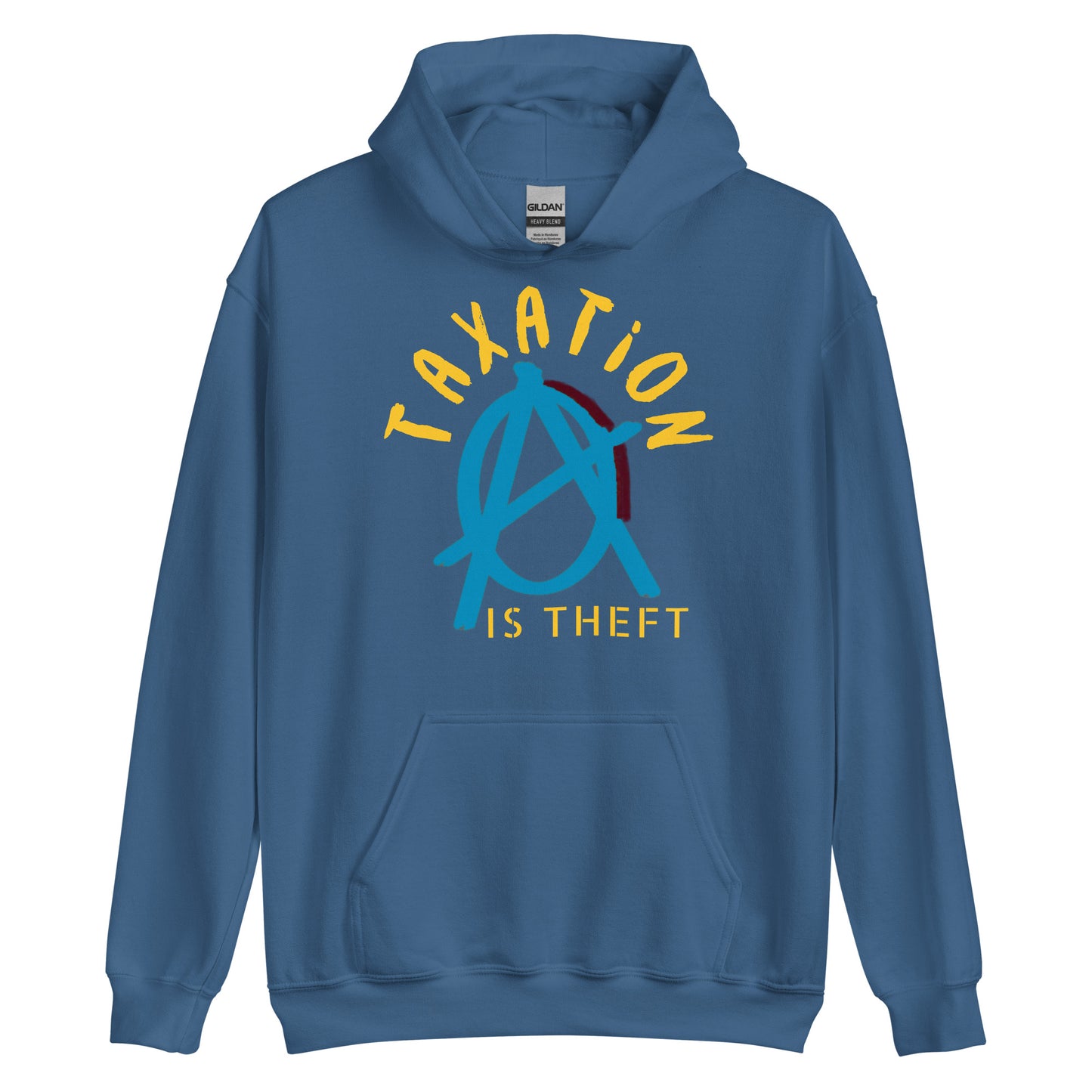 Anarchy Wear Blue "Taxation Is Theft" Hoodie