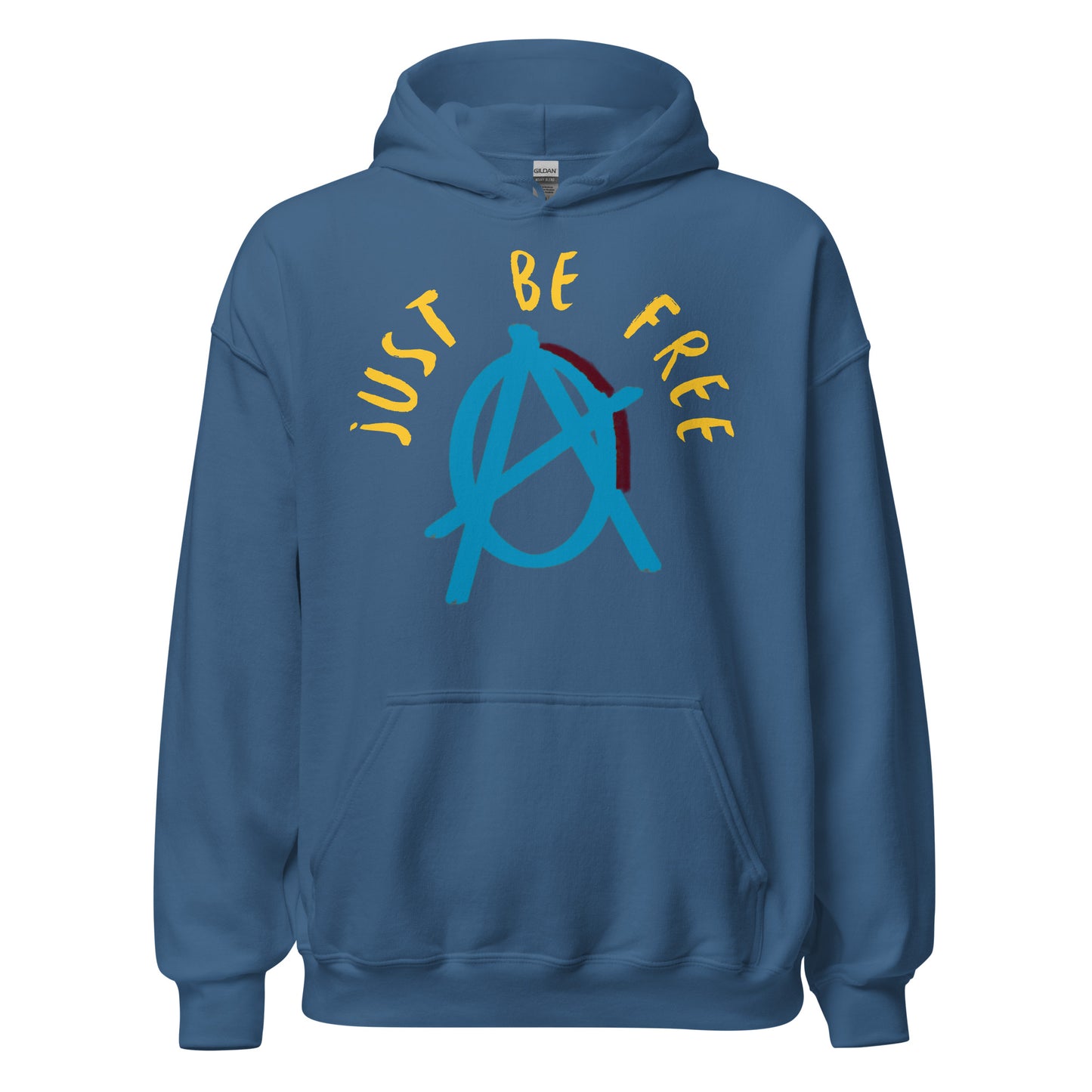 Anarchy Wear Blue "Just Be Free" Hoodie