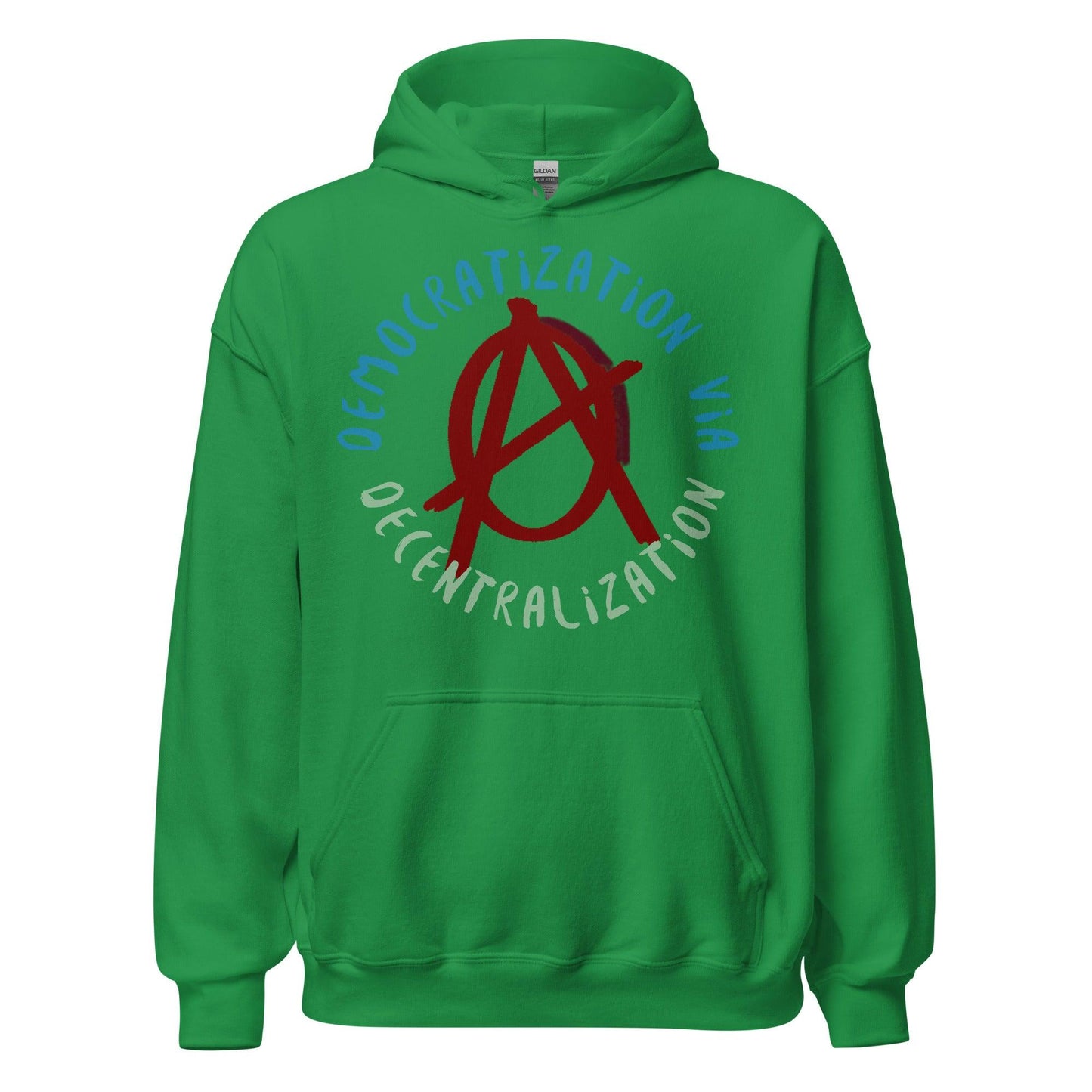 Anarchy Wear Red "Decentralization" Hoodie - AnarchyWear