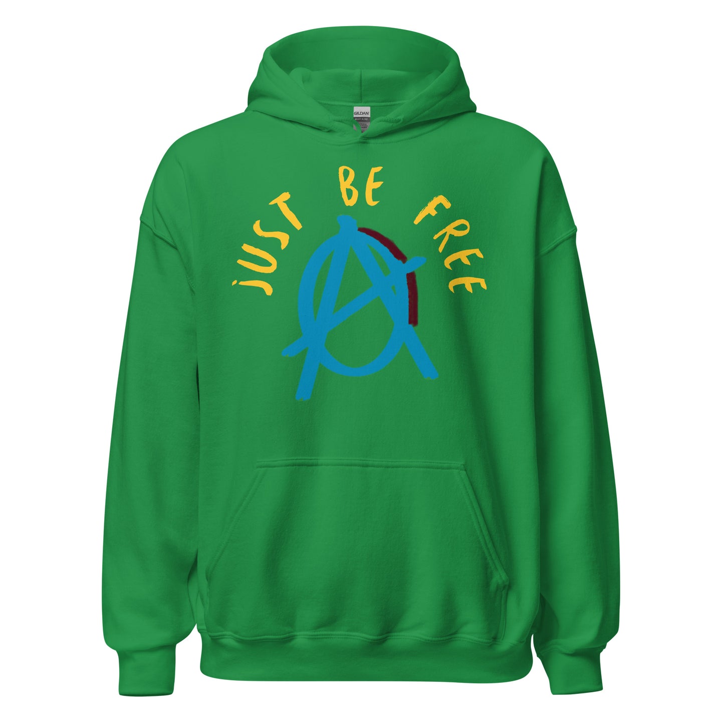 Anarchy Wear Blue "Just Be Free" Hoodie