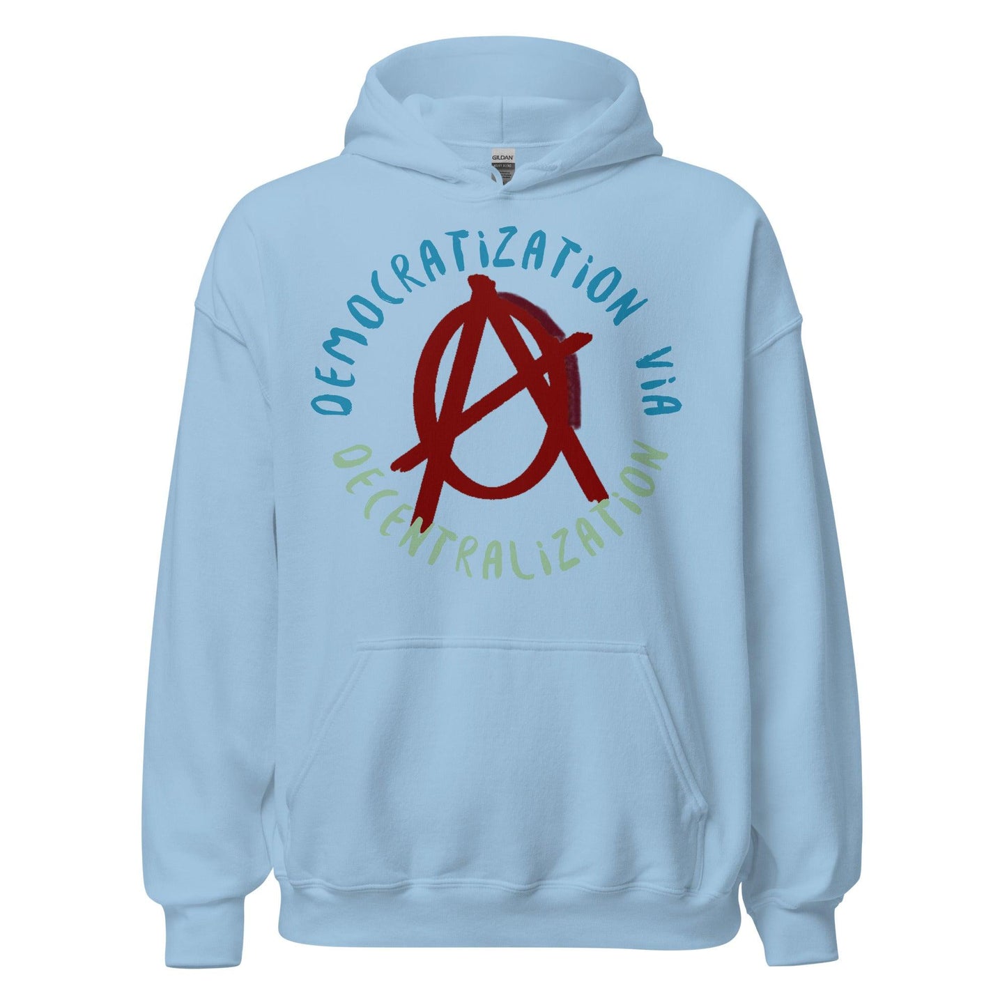 Anarchy Wear Red "Decentralization" Hoodie - AnarchyWear