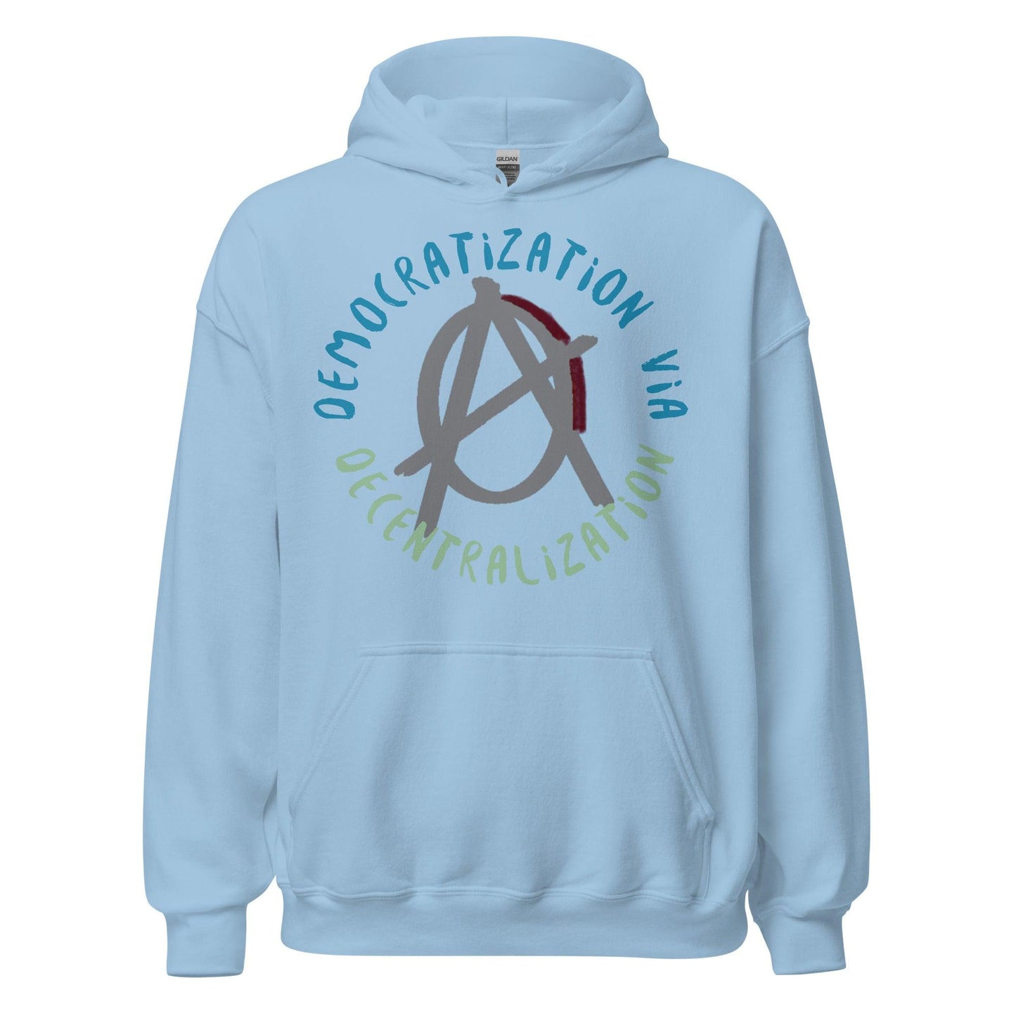 Anarchy Wear Agora Grey "Decentralization" Hoodie - AnarchyWear