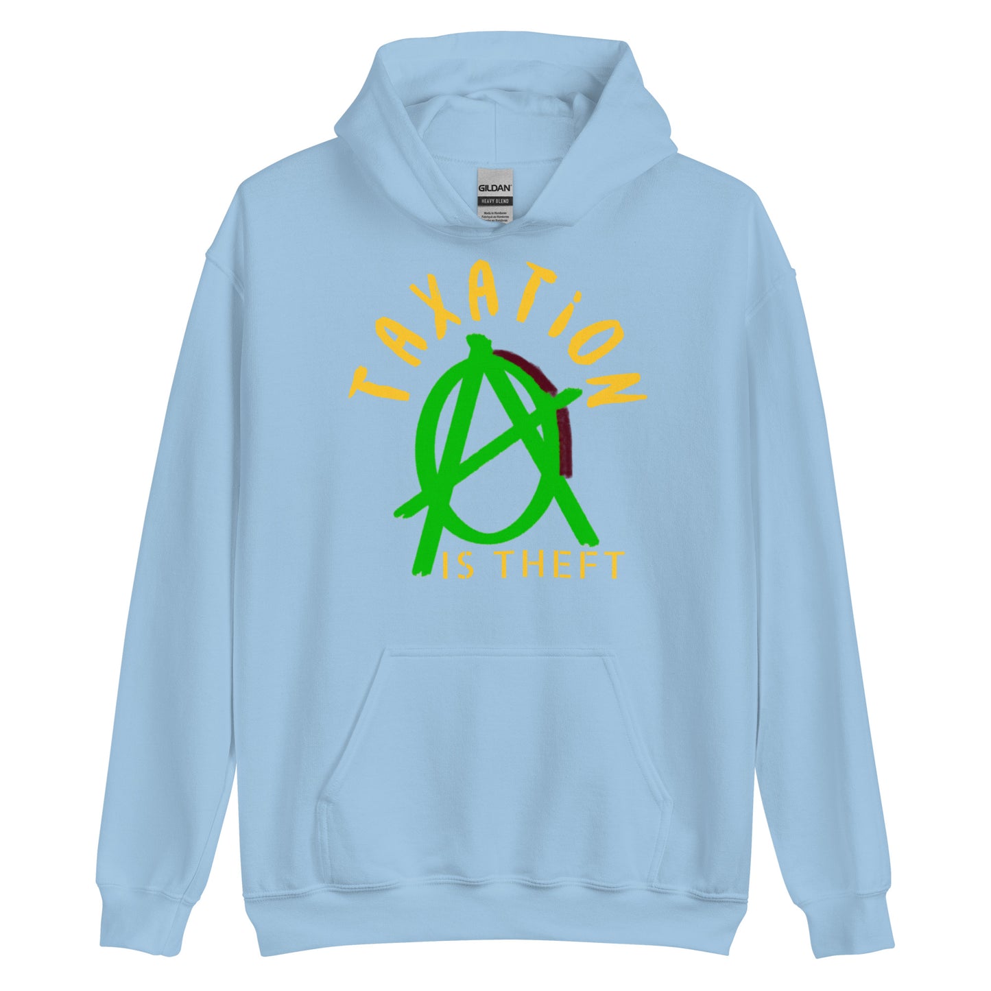 Anarchy Wear Green "Taxation Is Theft" Hoodie