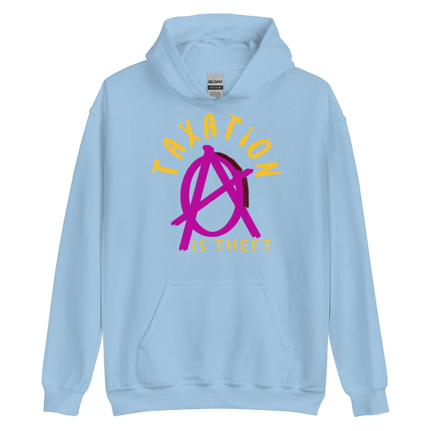 Anarchy Wear Pink "Taxation Is Theft" Hoodie