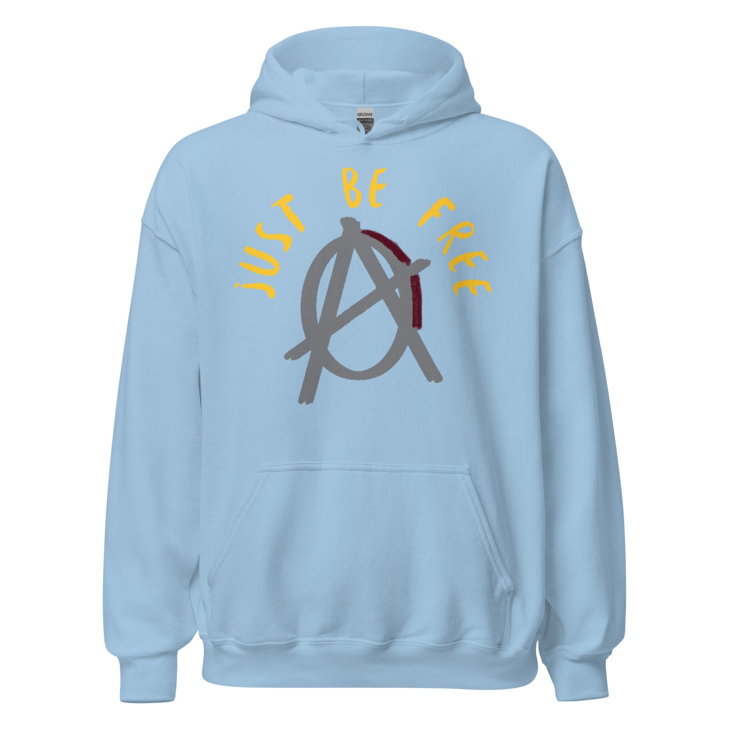 Anarchy Wear Agora Grey "Just Be Free" Hoodie