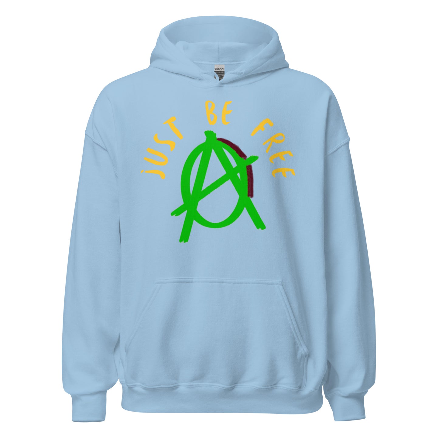 Anarchy Wear Green "Just Be Free" Hoodie