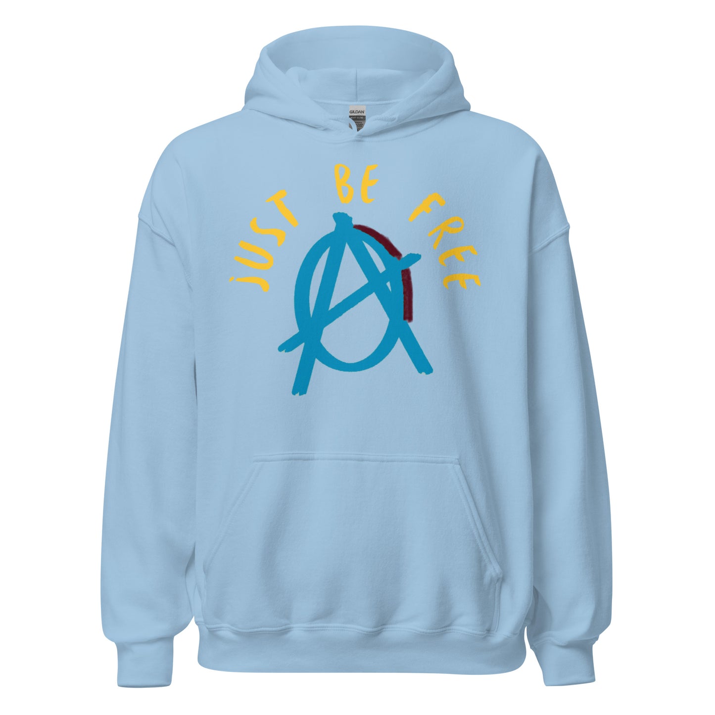 Anarchy Wear Blue "Just Be Free" Hoodie