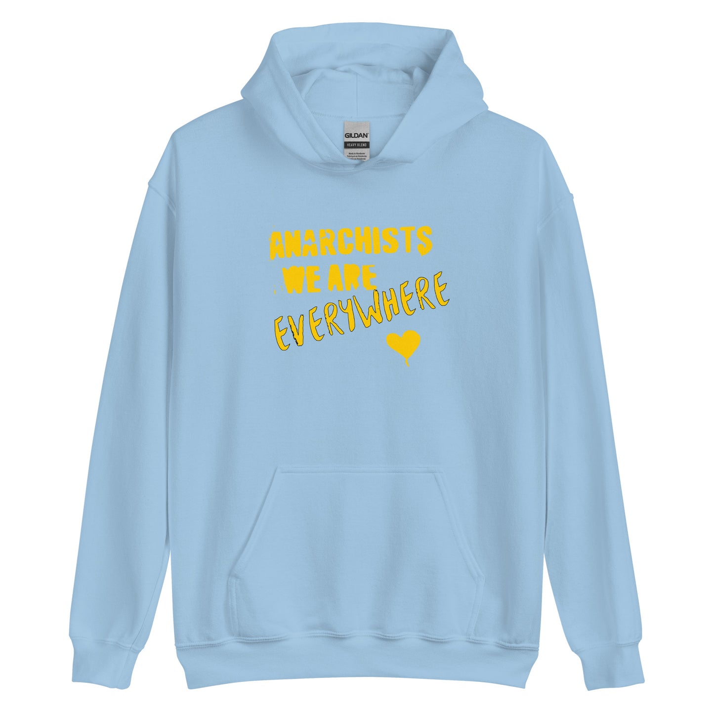 Anarchy Wear "We Are Every Where" Gold Unisex Hoodie