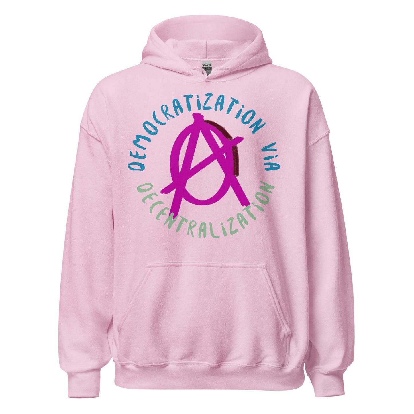 Anarchy Wear Pink "Decentralization" Hoodie - AnarchyWear