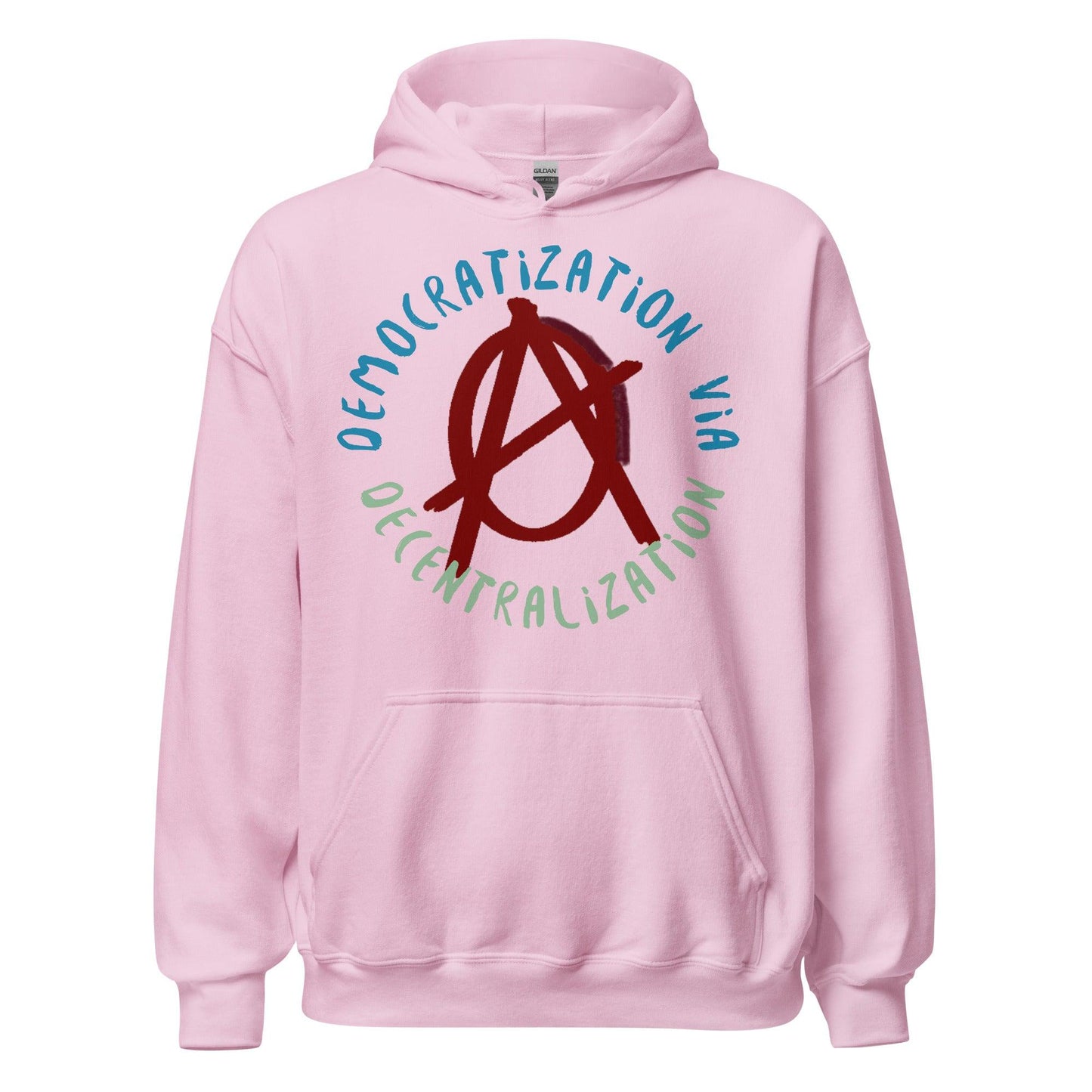 Anarchy Wear Red "Decentralization" Hoodie - AnarchyWear
