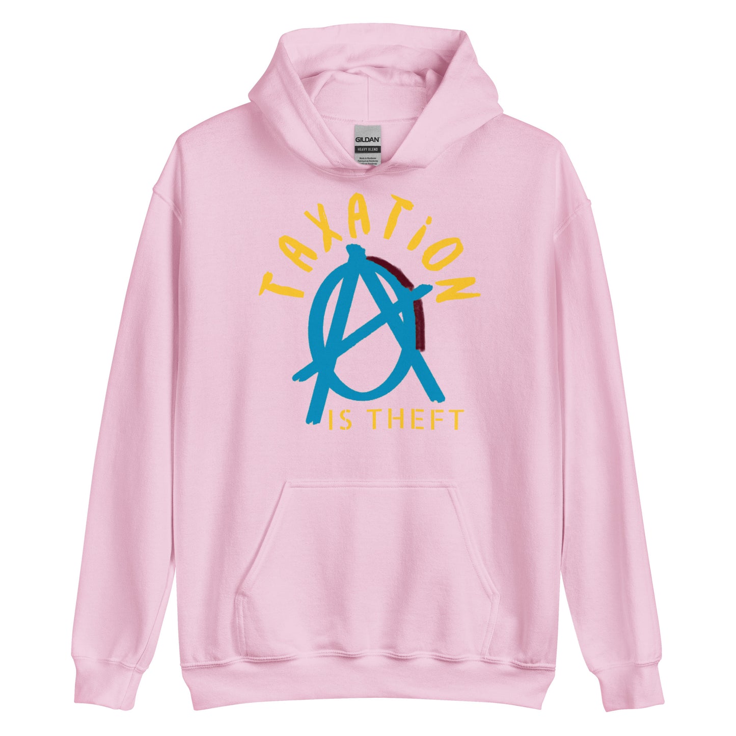Anarchy Wear Blue "Taxation Is Theft" Hoodie
