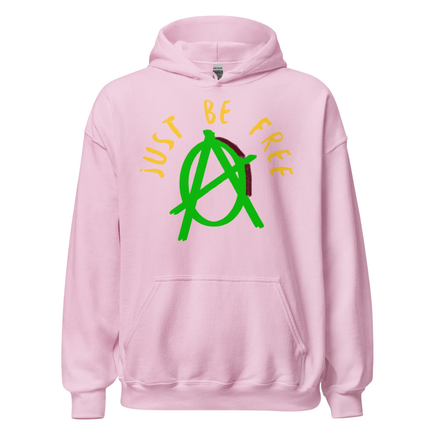 Anarchy Wear Green "Just Be Free" Hoodie