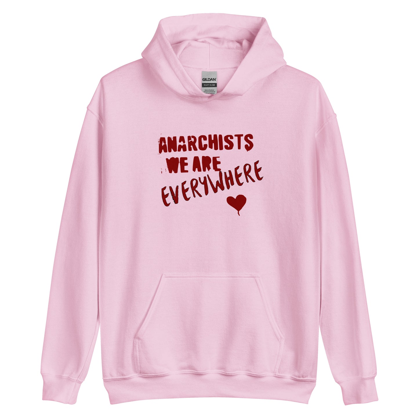 Anarchy Wear "We Are Every Where" Red Unisex Hoodie