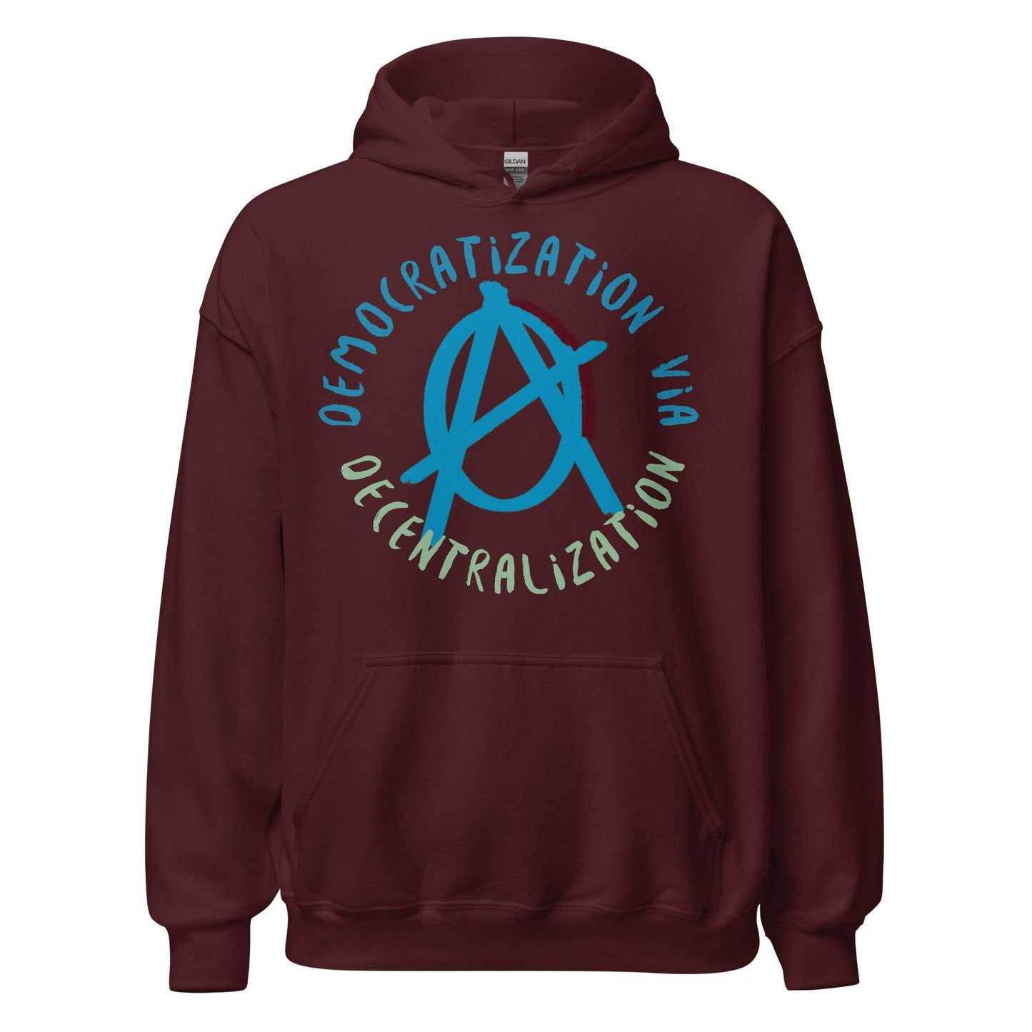 Anarchy Wear Blue "Decentralization" Hoodie - AnarchyWear