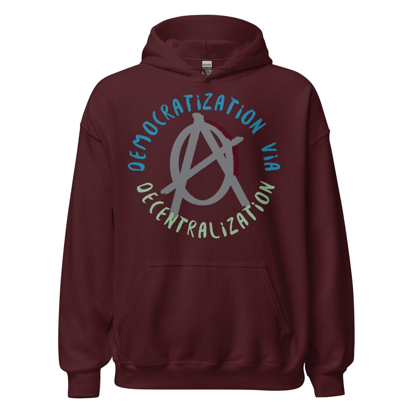 Anarchy Wear Agora Grey "Decentralization" Hoodie - AnarchyWear