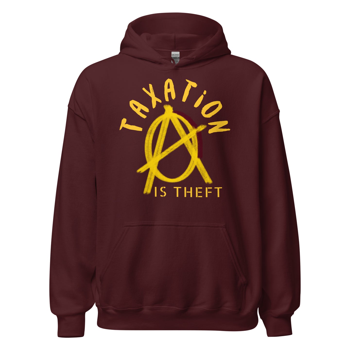 Anarchy Wear Gold "Taxation Is Theft" Hoodie