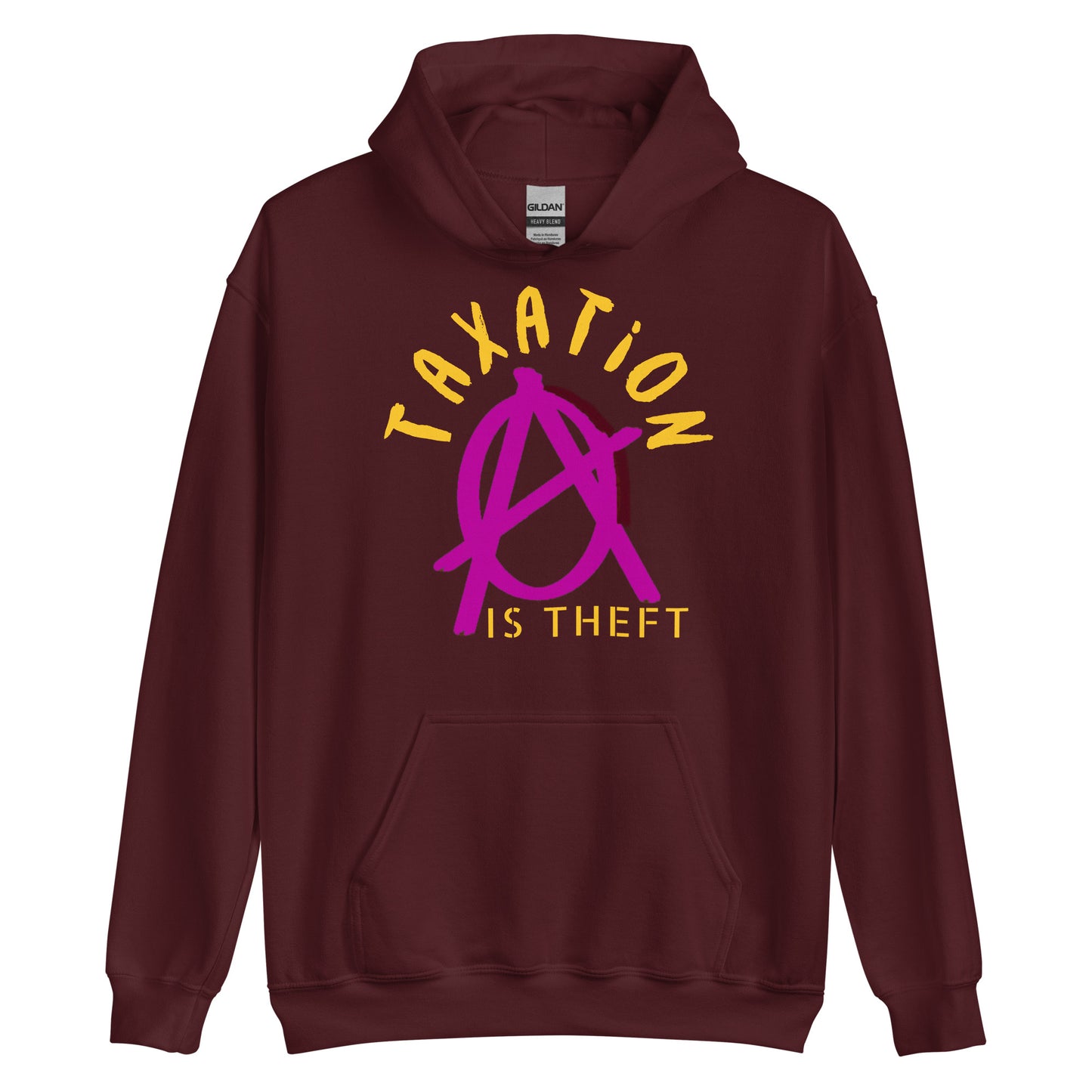 Anarchy Wear Pink "Taxation Is Theft" Hoodie