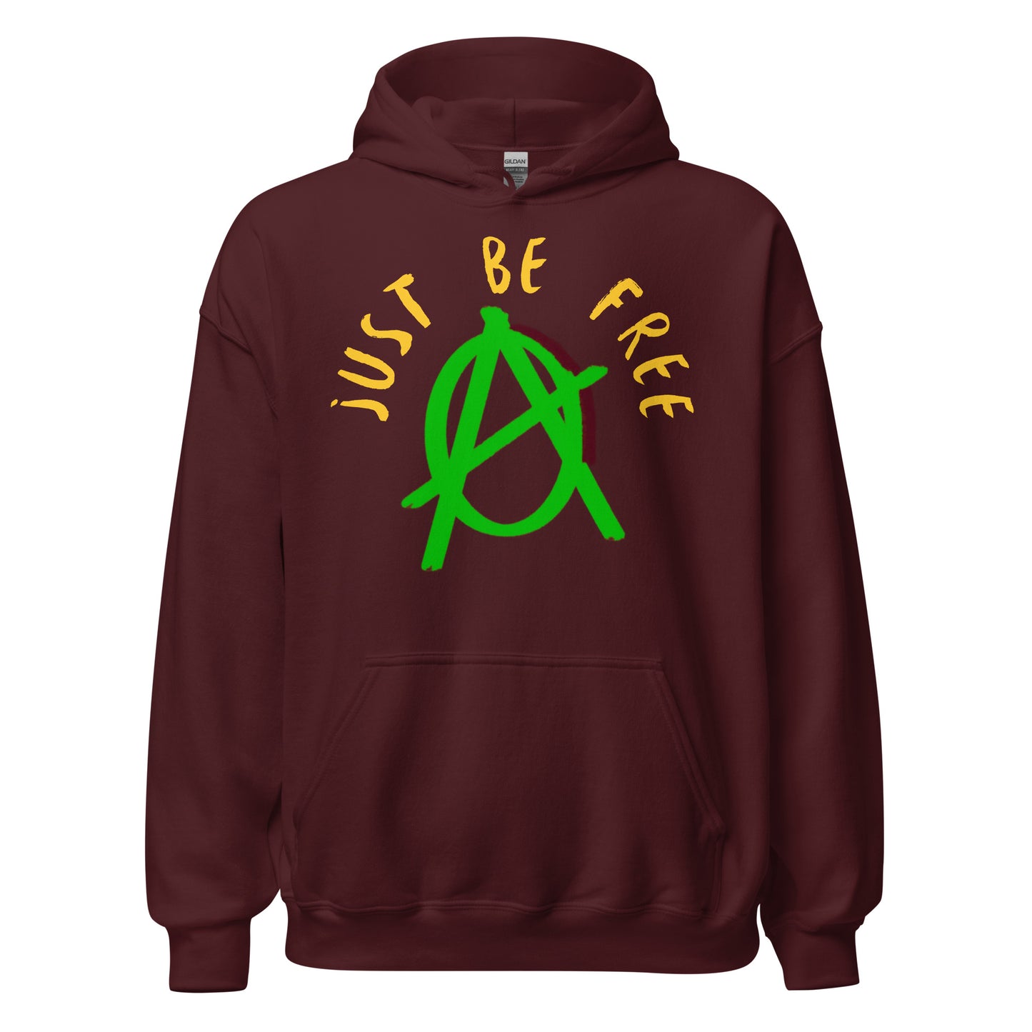 Anarchy Wear Green "Just Be Free" Hoodie