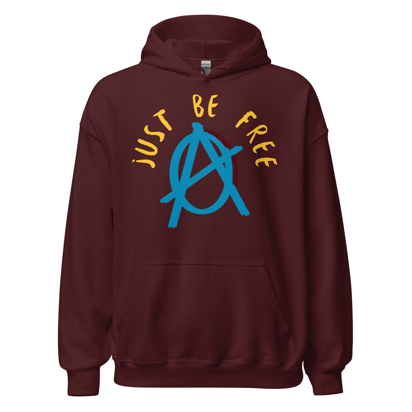 Anarchy Wear Blue "Just Be Free" Hoodie