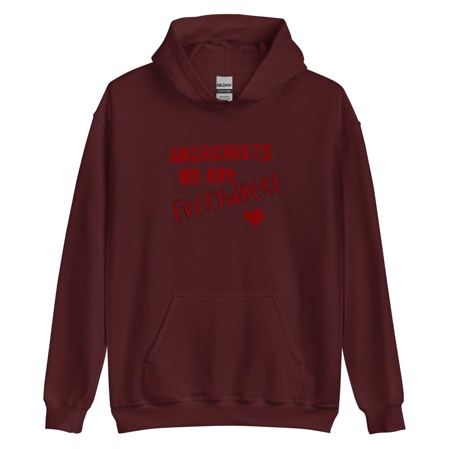 Anarchy Wear "We Are Every Where" Red Unisex Hoodie