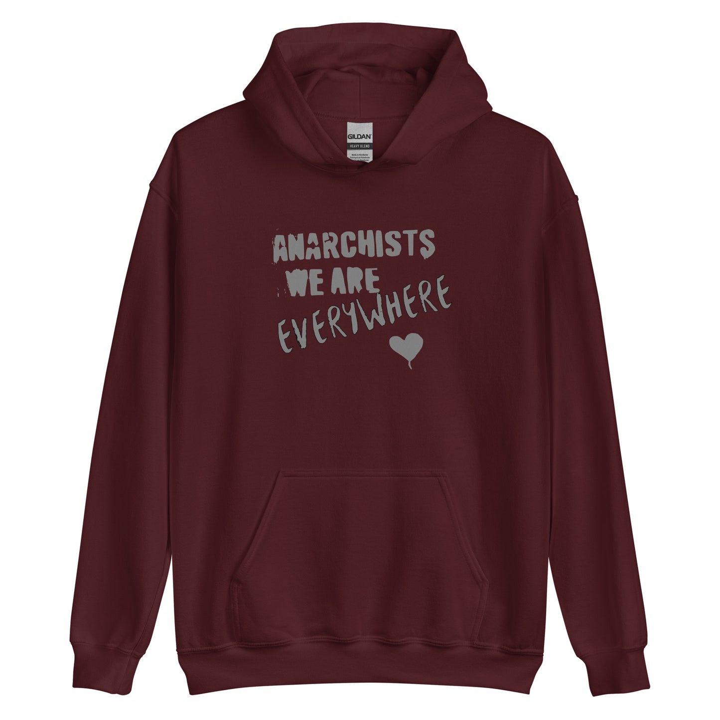 Anarchy Wear "We Are Every Where" Agora Grey Unisex Hoodie